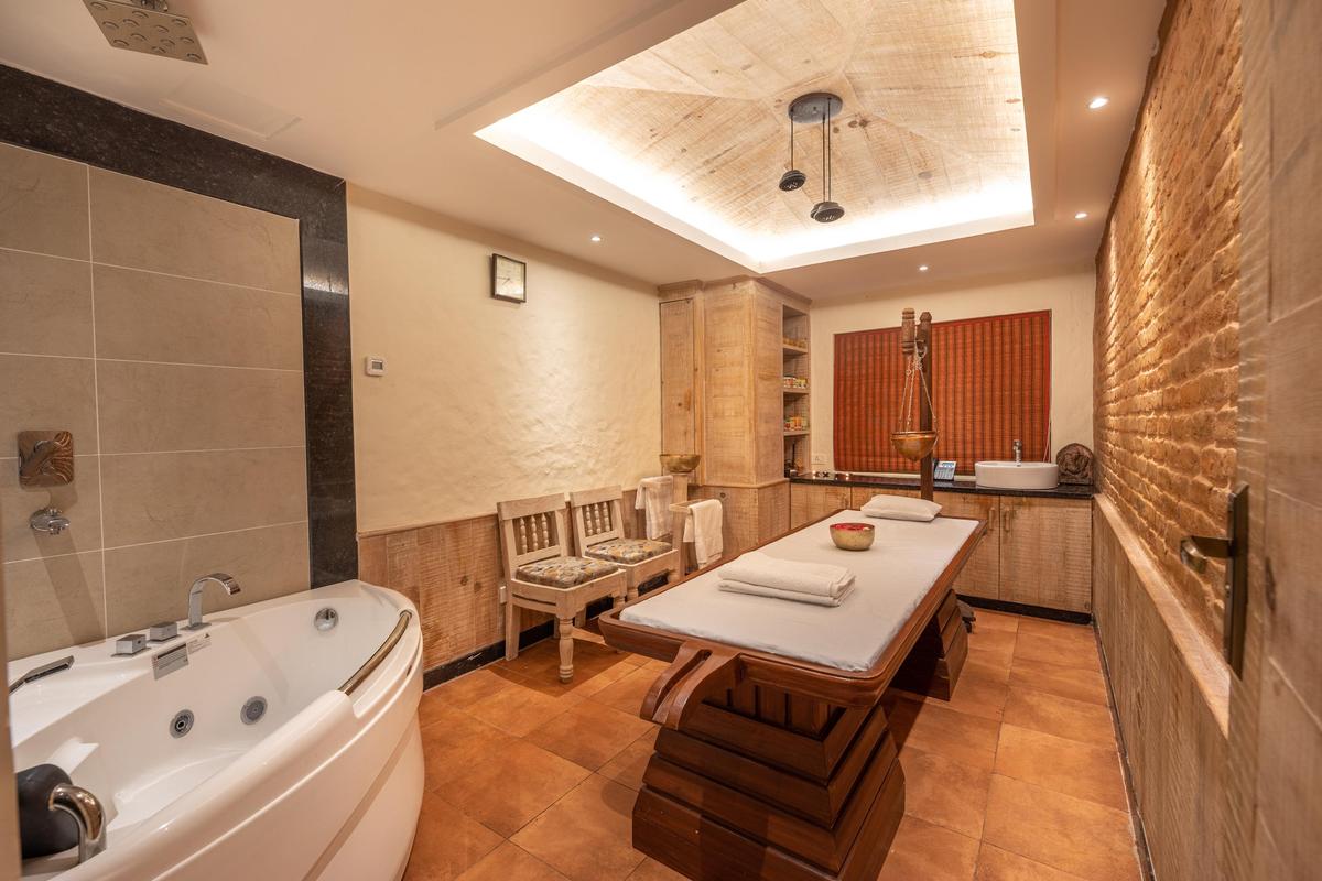 Ayurveda and Shirodhara treatment room