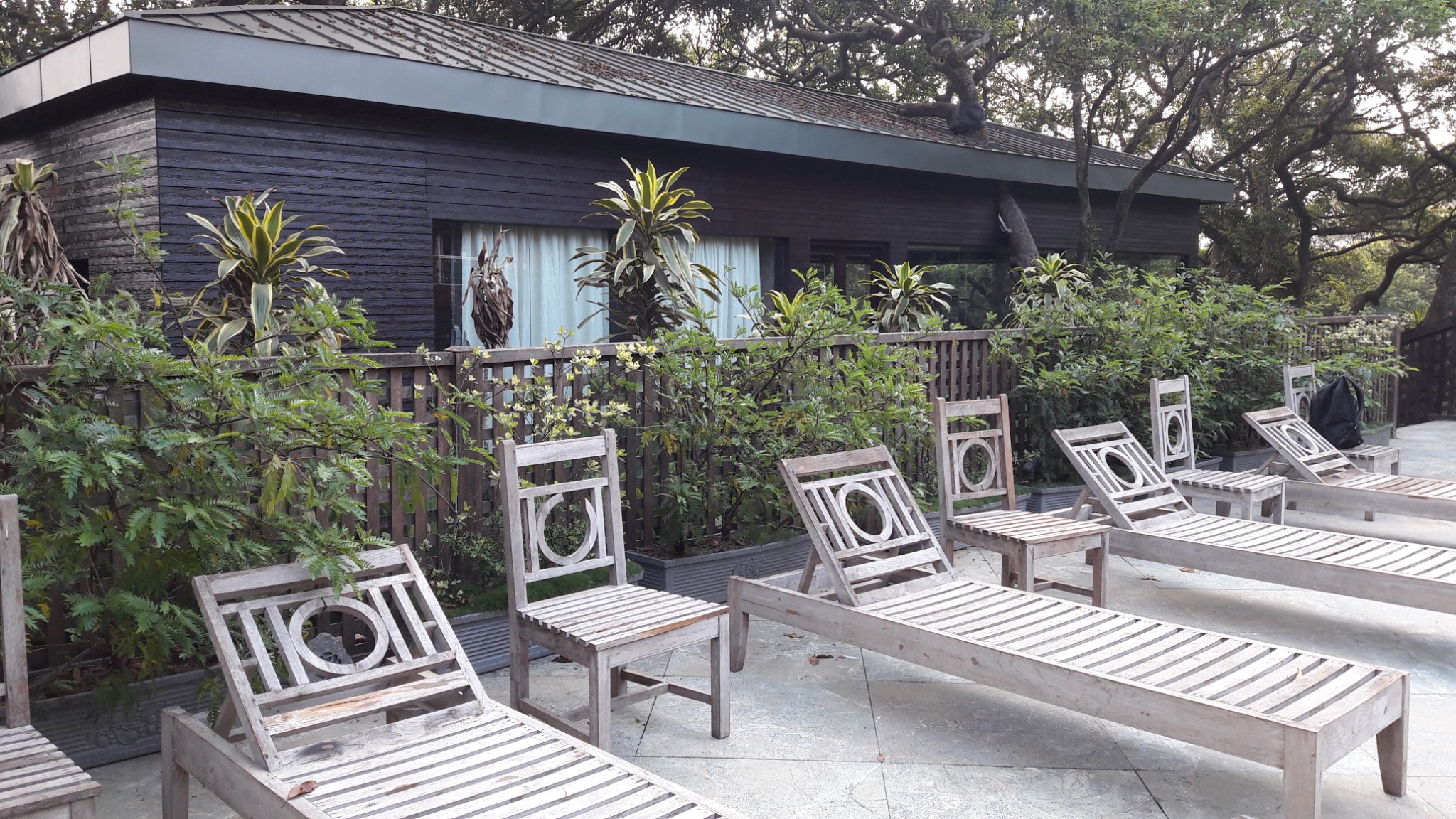 Poolside farmhouse leisure pavilion