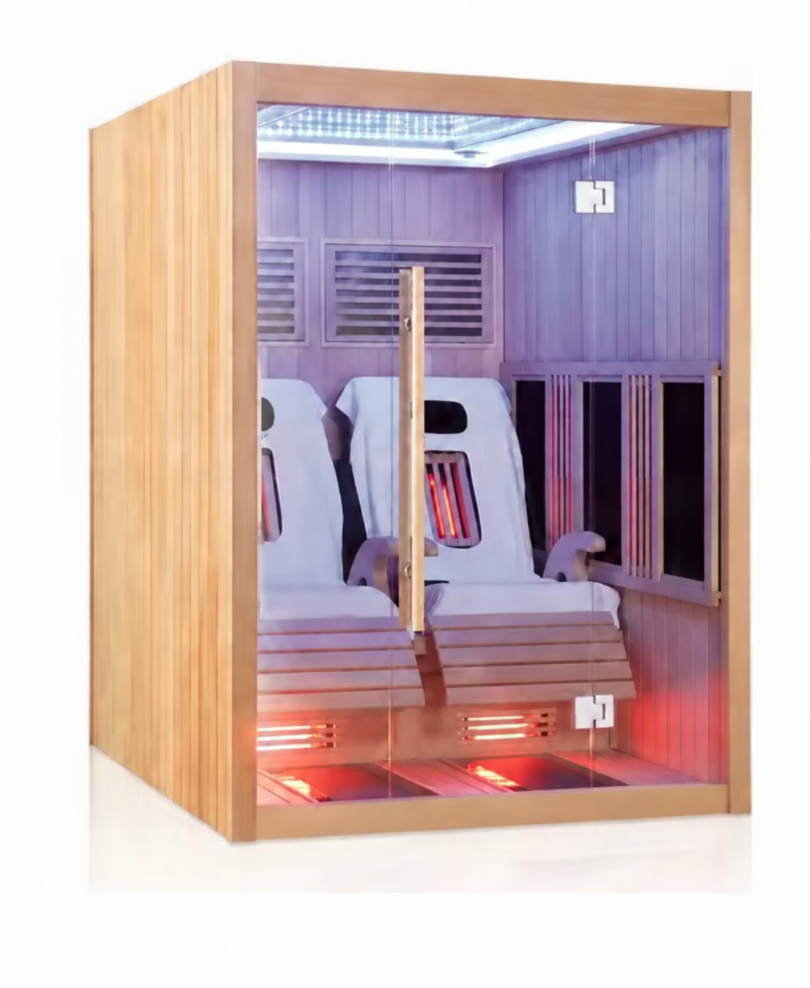 Full-spectrum sauna bath system