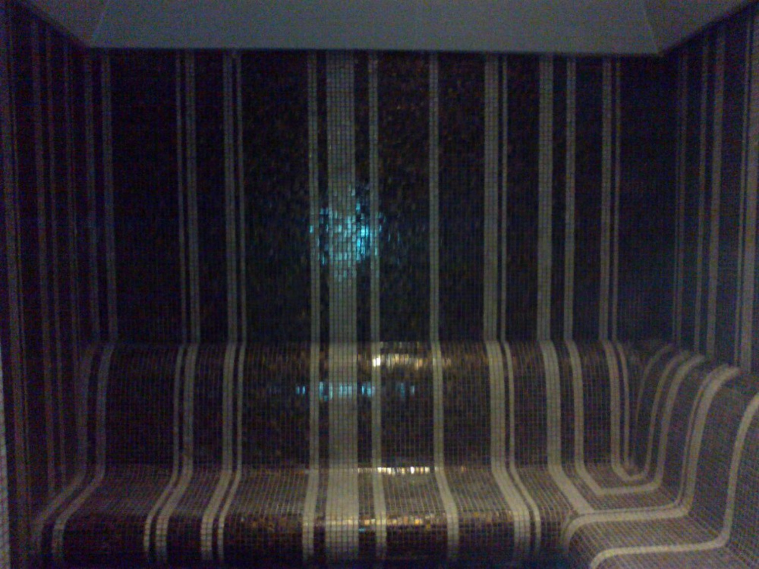 Mosaic steam room interior
